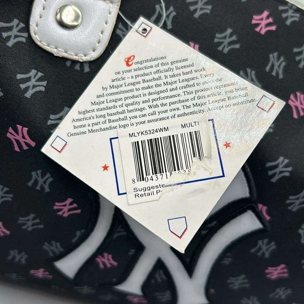 Black & Pink Logo Satchel Bag
